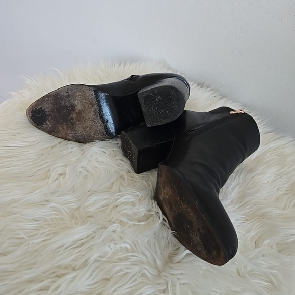 Alexander Wang Gabi Black Leather Ankle Boot Size 8.5 or 39🌴 - Picture 7 of 10